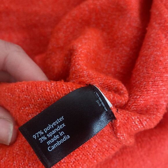 NWT Lane Bryant Women's Red Cowl Neck Soft Pullover Tunic Sweater Size 26/28 - Picture 5 of 10